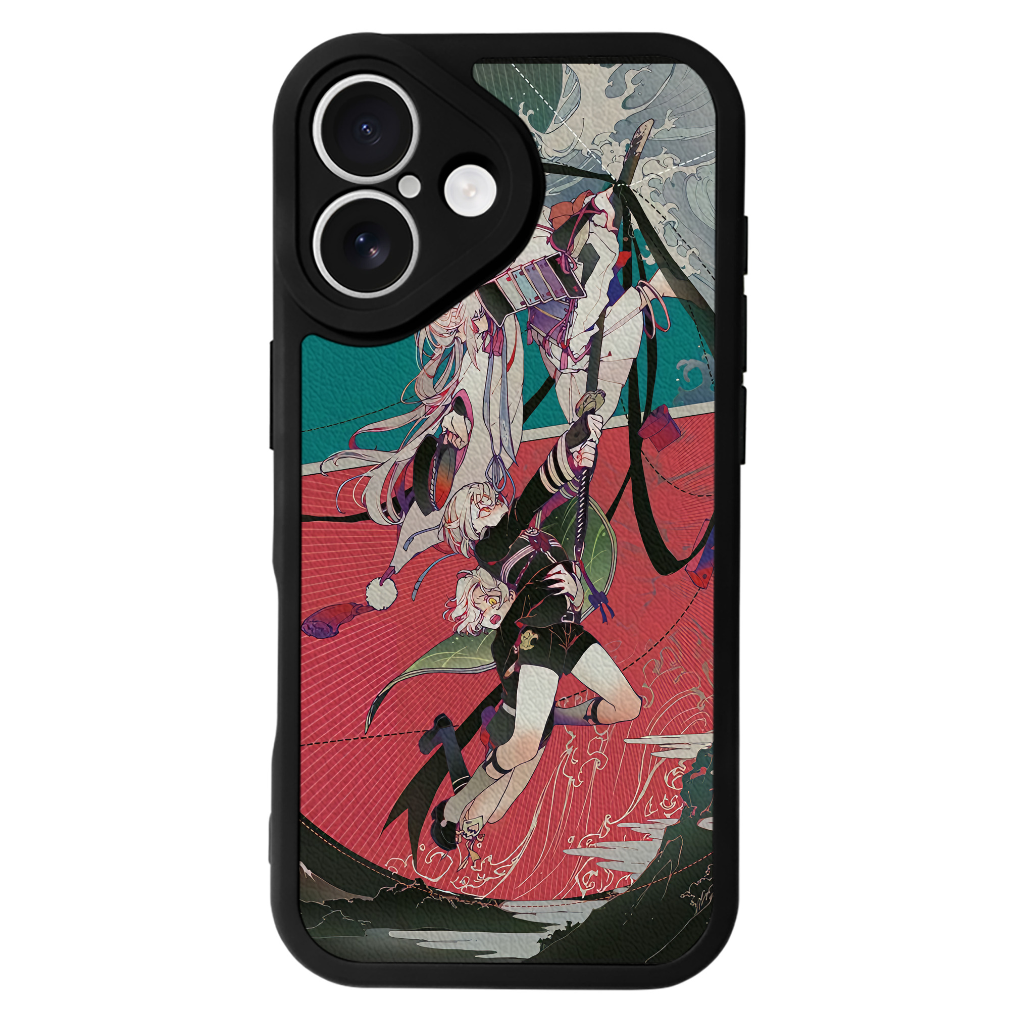 （画像用） 刀剣乱舞 Touken Ranbu 【iPhone 16シリーズ対応】シリコンスマホケース（レザー調） 材質：シリコン